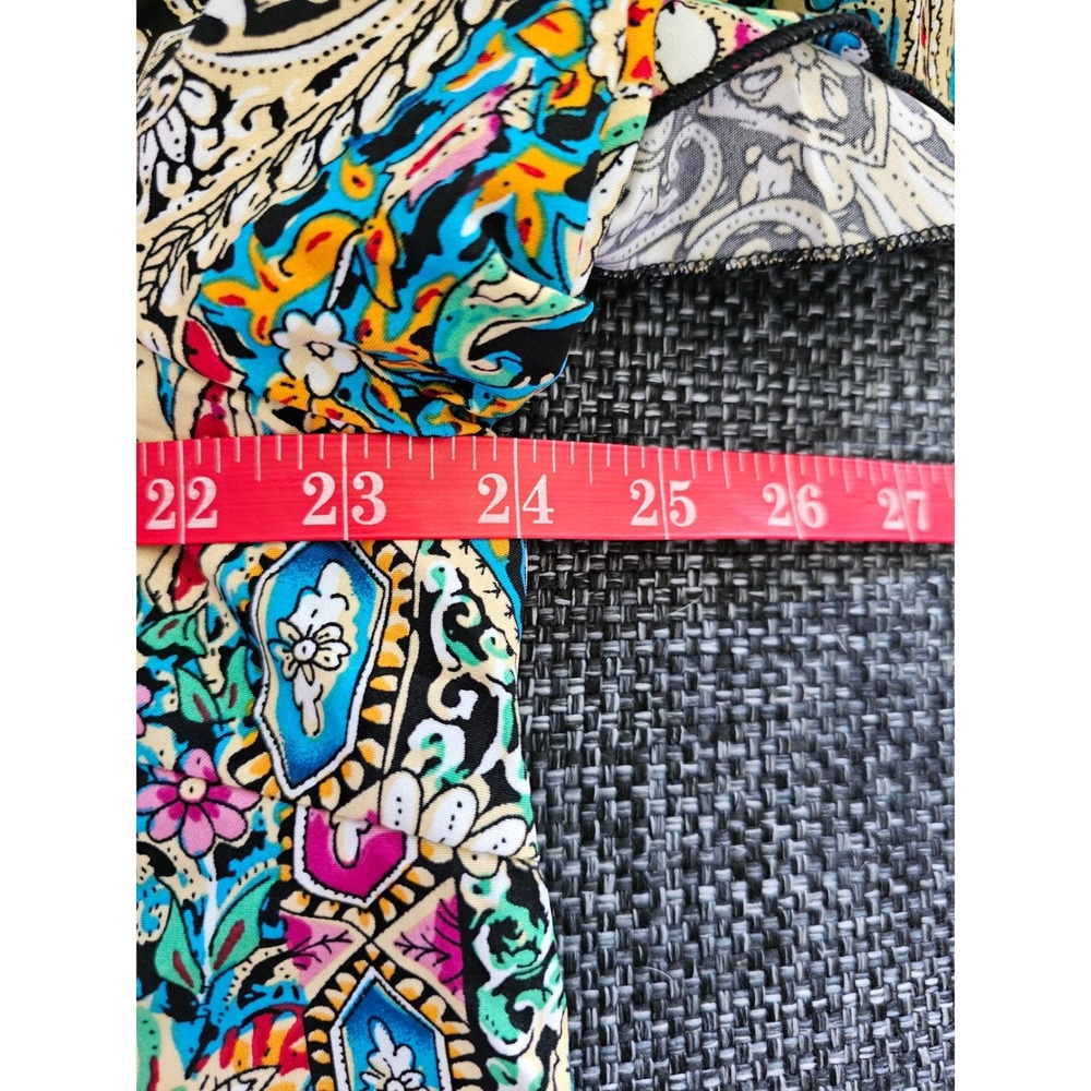 Shein Curve Blouse Women 2XL US 16 Multicolor Excellent Paisley Boho Top - Picture 5 of 6